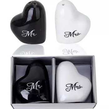 Круглые + кубические керамические шейкеры для соли и перца, набор канистр для свадебной вечеринки