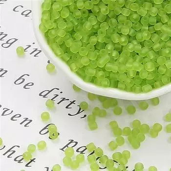 Круглые матовые цвета прозрачные размер 3 мм прокладка 700 шт./пакет ремесло популярные ювелирные изделия швейная форма стеклянные бусины высокого качества для DIY бусины трава зеленый