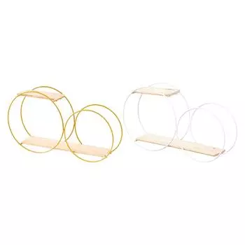 Круглые металлические настенные полки, настенная стойка для цветов, металлическая стойка для растений в горшках, для офиса, декора, гостиной, спальни золотистый