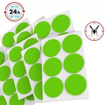 Круглые наклейки от комаров, натуральные наклейки от насекомых Deet, антимоскитный пластырь 6Pcs=1 sticker
