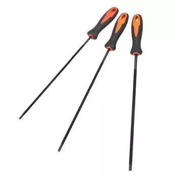 Круглые напильники для заточки цепной пилы, круглые стальные напильники для заточки цепной пилы, 1 шт. 4 мм/4,8 мм/5,5 мм