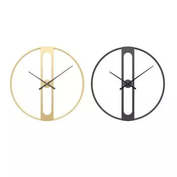 Круглые настенные часы, современные бесшумные декоративные не тикающие металлические настенные часы для гостиной, столовой, отеля, фермерского дома, спальни золотой