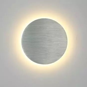 Круглые настенные светильники, алюминиевые светодиодные настенные светильники, внутренние настенные светильники для спальни, гостиной, коридора, бокового освещения AU84 Warm White (2700-3500K) белый