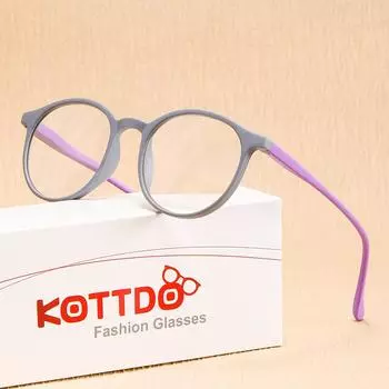 Круглые очки для чтения для женщин, компьютерные очки с защитой от синего света, для мужчин, пресбиопия, дальнозоркость, прозрачные линзы, очки для чтения, очки с высокой четкостью, устойчивые к усталости +1.0 синий