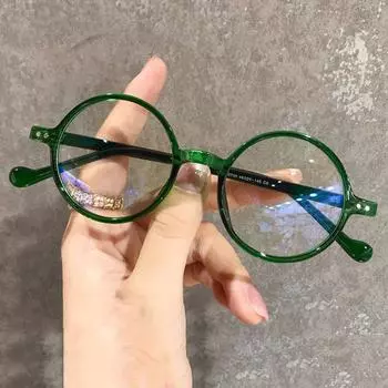 Круглые очки для чтения, сверхлегкие, с маленькой оправой, очки для пресбиопии, блокирующие синий свет, очки для гиперметропии +1,0..+4,0 Gafas +100 коричневый