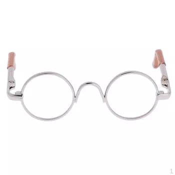 Круглые очки в стиле хиппи 1/3, очки для AOD DZ Uncle Doll, серебро