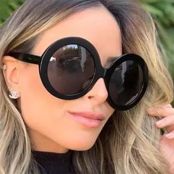 Круглые оправы для очков в большой оправе, классические плоские зеркала для мужчин и женщин, ретро-оправы, модные очки