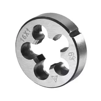 Круглые плашки CoCud Метрические M16 x 1 Винт Инструментальная сталь 9SiCr Резьбонарезной инструмент для ремонта машинных винтов 1 шт.