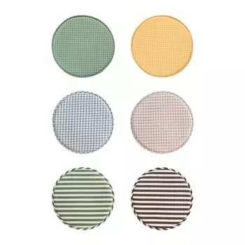 Круглые подушки для стульев на высокий табурет, нескользящие, моющиеся, переносные обеденные сиденья розовый