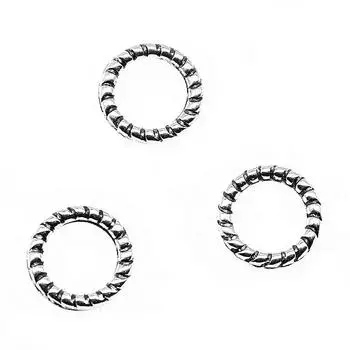 Круглые подвески 10x10 мм, античный серебряный цвет, металлический ремесленный бренд: WYISYWG 20 шт.