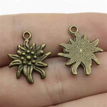 Круглые подвески в виде хлопьев с цветком, аксессуары, множество ювелирных изделий для мужчин