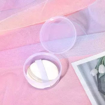 Круглые прозрачные коробки для хранения ювелирных изделий, электроники и аксессуаров, состоящие из 2 частей 6.5*2.5cm прозрачный