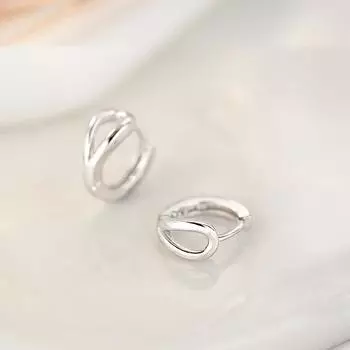 Круглые пряжки для ушей Простые женские маленькие серьги Новогодние модные серьги Летний темперамент