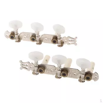 Круглые ручки с серебряной гравировкой, колышек для настройки классической гитары