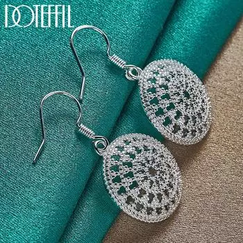 Круглые серьги из стерлингового серебра 925 пробы, модные ювелирные изделия 1.90*1.90cm