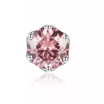 Круглые серьги из стерлингового серебра 925 пробы с 100% пройденным тестом и бриллиантами 1 карат, цветные серьги-гвоздики из муассанита для женщин, подарок