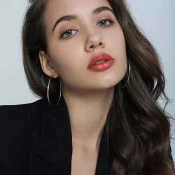 Круглые серьги-кольца из 14-каратного золота с покрытием из стерлингового серебра 925 пробы для женщин. Модные большие серьги премиум-класса для Европы и Америки.