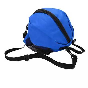 Круглые сетчатые баскетбольные сумки Оксфордская ткань Футбольный мешочек для хранения для занятий в помещении Спорт Синяя ткань