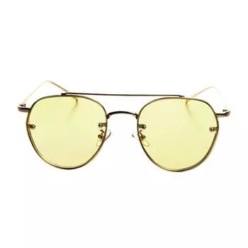 Круглые солнцезащитные очки с защитой UV 400 HOPE Мужчины-Женщины TU золотой