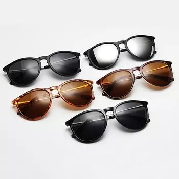 Круглые солнцезащитные очки высокого качества кошачий глаз ретро вождение Oculos мода унисекс бренд дизайнер винтажные солнцезащитные очки очки женщины мужчины оттенки ручной работы