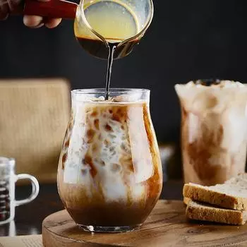 Круглые стаканы для повседневного питья в форме яйца, прозрачные стаканы для холодного кофе, стаканчики-оригами для кухни, стеклянные стаканчики для домашнего бара, вода 1 Pcs