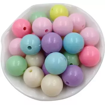 Круглые свободные бусины для изготовления браслета 4-14 мм, модные 30-500 шт., аксессуары для ожерелья в стиле «сделай сам» ярких цветов 4mm about 500pcs разноцветный