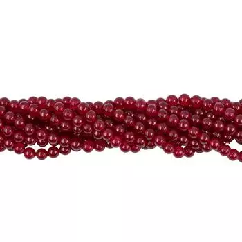 Круглые свободные бусины из натурального гладкого рубиново-красного нефрита диаметром 8 мм, сделанные своими руками, длиной 15 дюймов. 8mm рубиново-красный