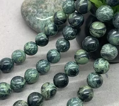 Круглые свободные бусины-разделители из хризоколлы для изготовления украшений своими руками, браслет с подвесками 6/8/10 мм 6mm-30pcs