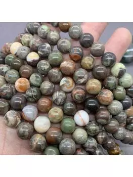 Круглые свободные цветочные бусины-разделители из агата для изготовления ювелирных изделий своими руками браслет с подвесками 6/8/10 мм 6mm-30pcs