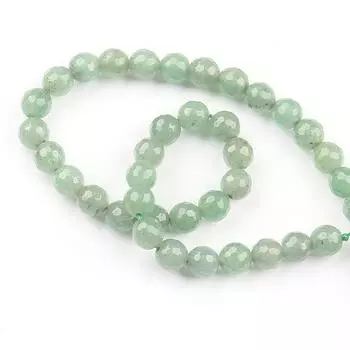 Круглые свободные граненые зеленые авантюриновые бусины-разделители для изготовления ювелирных изделий своими руками браслет с подвесками 6/8/10 мм 10mm-10pcs