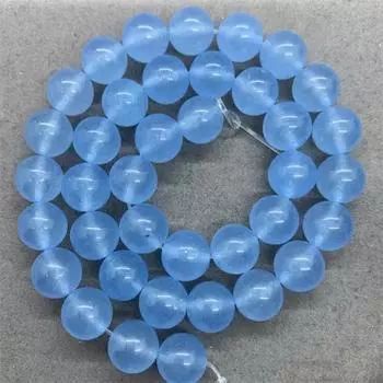 Круглые свободные халцедоновые разделительные бусины для изготовления ювелирных изделий своими руками браслет с подвесками 6/8/10 мм 6mm-30pcs