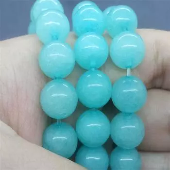 Круглые свободные халцедоновые разделительные бусины для изготовления ювелирных изделий своими руками браслет с подвесками 6/8/10 мм 6mm-30pcs