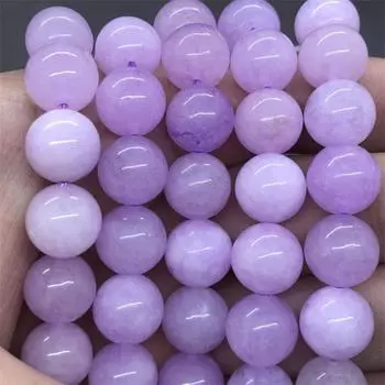Круглые свободные каменные бусины-разделители из халцедона для изготовления ювелирных изделий своими руками браслет с подвесками 6/8/10 мм 6mm-30pcs