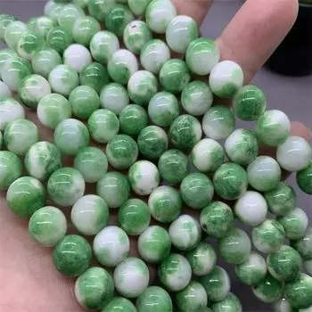 Круглые свободные персидские нефритовые разделительные бусины для изготовления ювелирных изделий своими руками браслет с подвесками 6/8/10 мм 6mm-30pcs