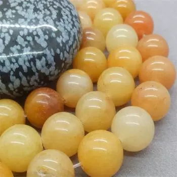 Круглые свободные желтые авантюриновые бусины-разделители для изготовления ювелирных изделий своими руками браслет с подвесками 6/8/10 мм 6mm-30pcs