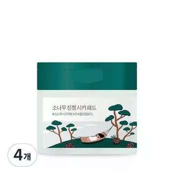 Круглые успокаивающие подушечки Lab Pine Cica Pads 195 мл, 50 шт., 4 шт.