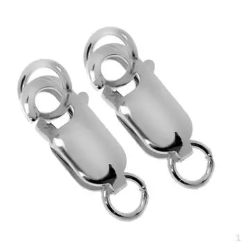 Круглые застежки-омары из стерлингового серебра 925 пробы, ювелирные аксессуары