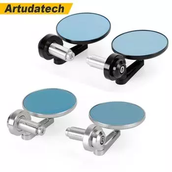 Круглые зеркала заднего вида на руль мотоцикла 22-25 мм Black