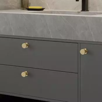 Круглые золотые ручки с одним отверстием для ящика шкафа, алюминиевая фурнитура для мебели, ручка 1