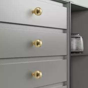 Круглые золотые ручки с одним отверстием для ящика шкафа, алюминиевая фурнитура для мебели, ручка для шкафа, туалетного столика, двери шкафа 1