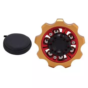 Круглый 6-бусинный гироскоп на кончике пальца Вращающаяся игрушка из алюминиевого сплава Механический гироскоп