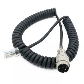 Круглый 8-контактный микрофонный кабель-адаптер RJ45 для FT450D FT897D FT991 FT891 для Yaesu