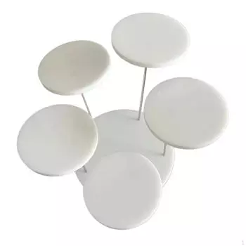 Круглый акриловый дисплей стойка для ювелирных изделий серьги кекс 5 слоев органайзер держатель стойка для