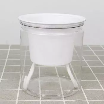 Круглый автоматический водопоглощающий самополивающийся цветочный горшок, гидропонный цветочный горшок B