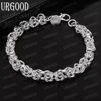 Круглый браслет из стерлингового серебра 925 пробы с несколькими крестиками, модные свадебные украшения 20CM