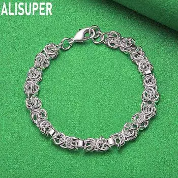 Круглый браслет из стерлингового серебра 925 пробы с несколькими крестиками, модные свадебные украшения 20CM