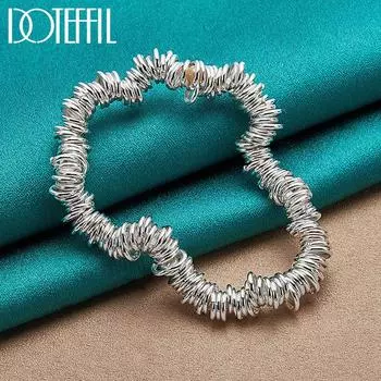 Круглый браслет Подарочные серебряные бижутерия 20cm