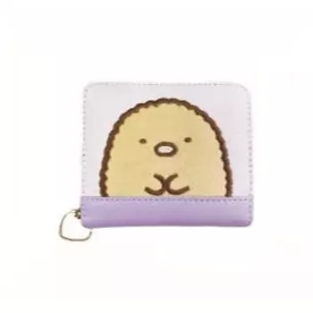 Круглый бумажник Sun Art Sumikko Gurashi Face Pattern Series, фиолетовый 1554 [SG PUR]