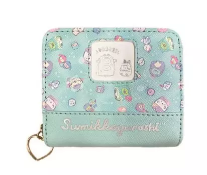 Круглый бумажник Sun Art Sumikko Gurashi из синтетической кожи, цвет мятный, 1631 [SG MIT]