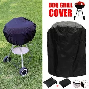 Круглый чехол для гриля для барбекю, водонепроницаемый чехол для барбекю 77x58 см, чехол для уличной печи для барбекю, непромокаемый, пылезащитный, прочный чехол для гриля 77x58CM